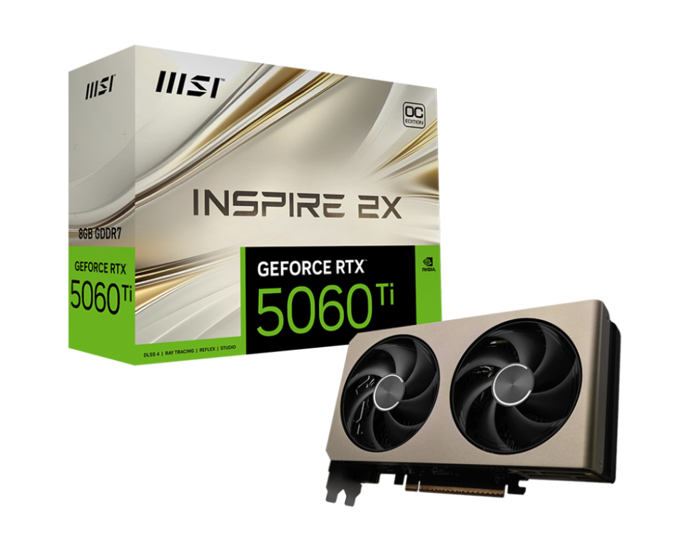 Видеокарта MSI (G506T-8I2C) GeForce RTX 5060 Ti 8G INSPIRE 2X OC