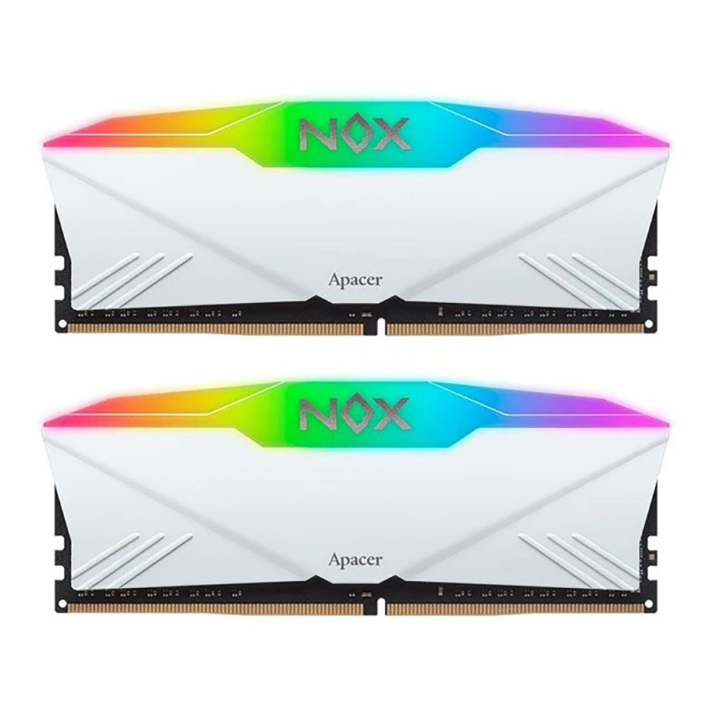 Оперативная память 32 Gb 3200 MHz Apacer NOX RGB White (AH4U32G32C28YNWAA-2)