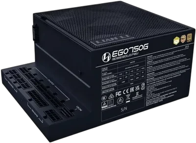 Блок питания Lian Li 750W EG0750G Black (G9P.EG0750G.B000.RU) 16 Pin (PCIe 5.1 Connector Cable Details)