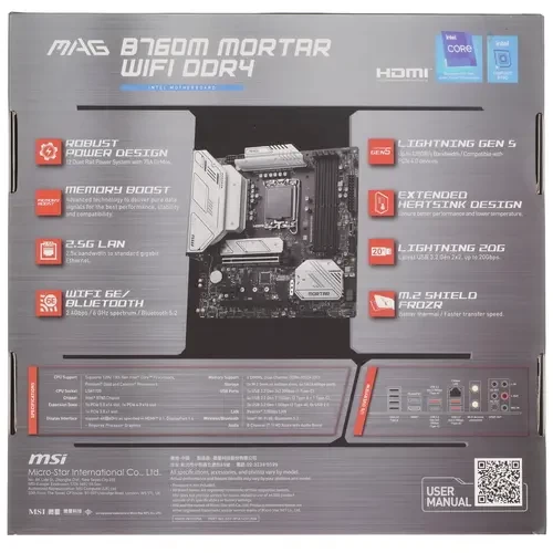 Материнская плата MSI B760M MORTAR WIFI DDR4