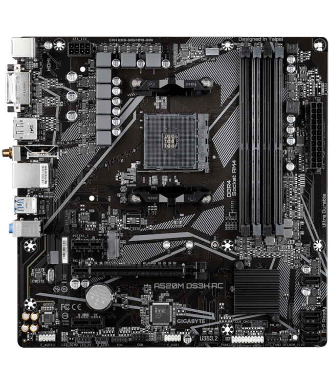 Материнская плата Gigabyte A520M DS3H AC