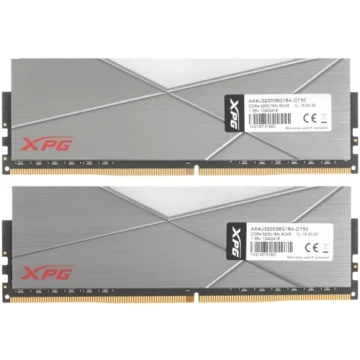 Оперативная память 16 Gb 3200 MHz ADATA XPG SPECTRIX D50 Grey RGB (AX4U320038G16A-DT50)