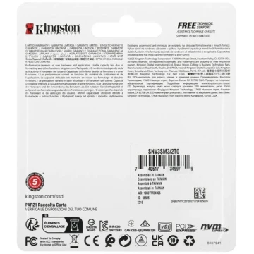 Твердотельный накопитель Kingston 2000 Gb NV3 (SNV3SM3/2T0)