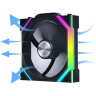 Вентилятор для корпуса UNI FAN SL Reverse ARGB Black V1