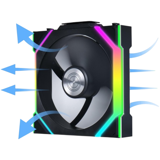 Вентилятор для корпуса UNI FAN SL Reverse ARGB Black V1