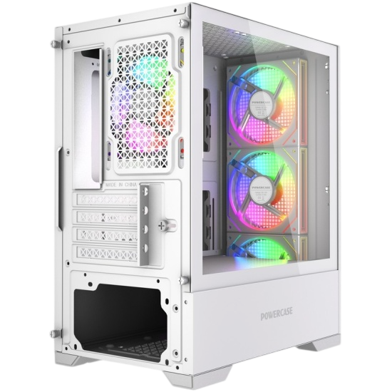 Компьютерный корпус Powercase Mistral Micro B315W ARGB White (CMMB315W-A4)