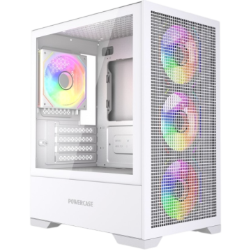 Компьютерный корпус Powercase Mistral Micro B315W ARGB White (CMMB315W-A4)