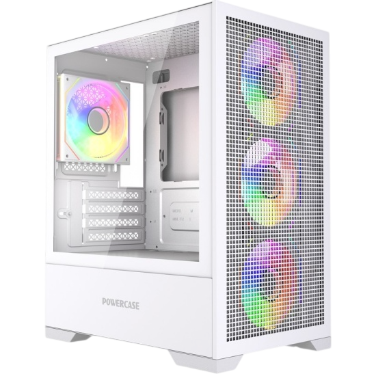Компьютерный корпус Powercase Mistral Micro B315W ARGB White (CMMB315W-A4)