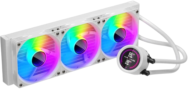 Система жидкостного охлаждения для процессора 1STPLAYER TS4 360 White (TS4-360-WH)