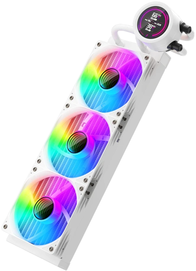 Система жидкостного охлаждения для процессора 1STPLAYER TS4 360 White (TS4-360-WH)