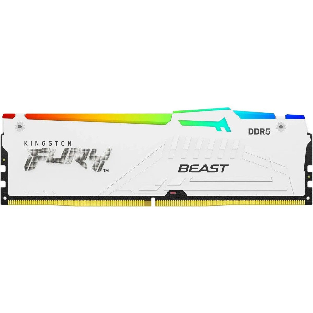 Оперативная память 32 Gb 5600 MHz Kingston FURY Beast RGB White (KF556C40BWA-32)