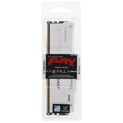 Оперативная память 32 Gb 5600 MHz Kingston FURY Beast RGB White (KF556C40BWA-32)