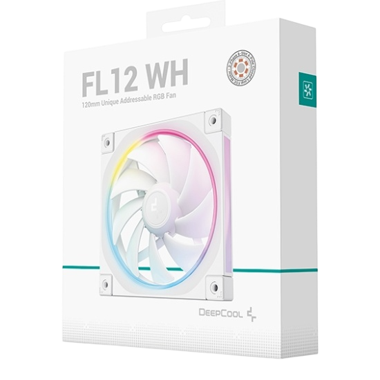Вентилятор для корпуса Deepcool FL12 WH ARGB White