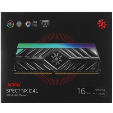 Оперативная память 32Gb 3600 MHz ADATA XPG SPECTRIX D41 RGB (AX4U360016G18I-DT41)