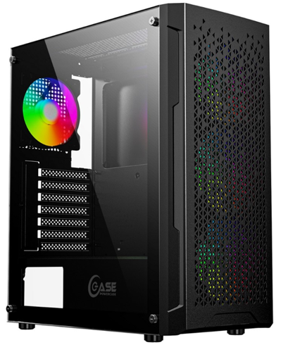 Компьютерный корпус Powercase MISTRAL EVO Air TG Black CMIEE-A4