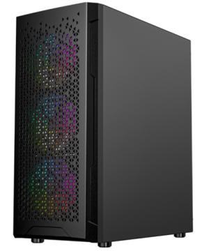 Компьютерный корпус Powercase MISTRAL EVO Air TG Black CMIEE-A4