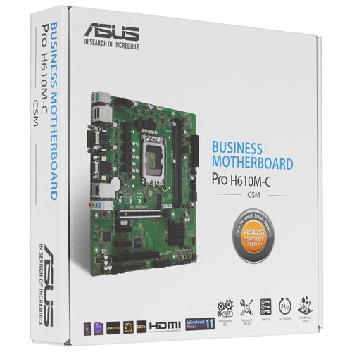 Материнская плата ASUS PRO H610M-C-CSM 90MB1AT0-M0EAYC