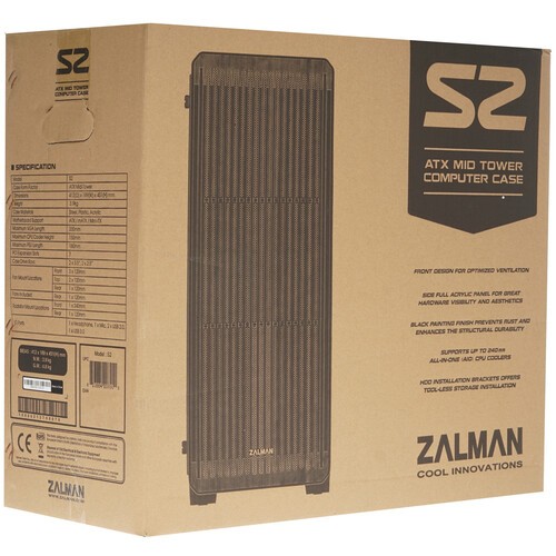 Компьютерный корпус Zalman S2 Black