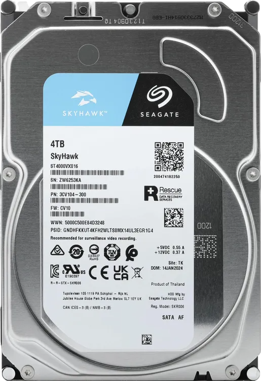 Жесткий диск Seagate 4000 Gb SKYHAWK (ST4000VX016)