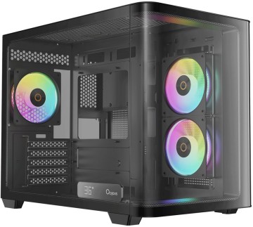 Компьютерный корпус Ocypus Iota C50 BK Curve Glass ARGB Digital TG Black (Iota-C50-BKD300CD-GL)