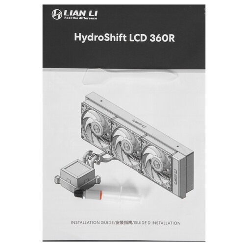Система жидкостного охлаждения для процессора Lian Li HydroShift LCD 360R ARGB White (G89.GHSLCD36RW.R0)