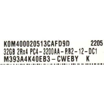 ΠΠΏΠ΅ΡΠ°ΡΠΈΠ²Π½Π°Ρ ΠΏΠ°ΠΌΡΡΡ 32 Gb 3200 MHz Samsung (M393A4K40EB3-CWEBY)