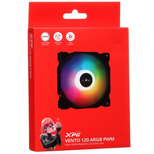 Вентилятор для корпуса ADATA XPG VENTO120ARGBPWM-BKCWW
