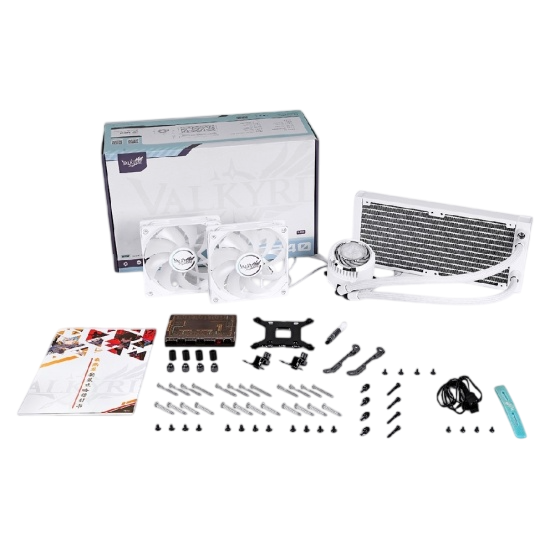 Система жидкостного охлаждения для процессора Valkyrie Jarn 240 ARGB White (HW C240W)