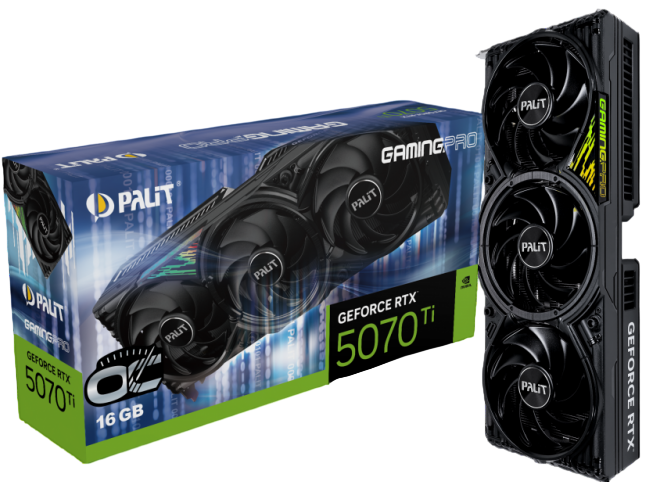 Видеокарта Palit (NE7507TS19T2-GB2031A) GeForce RTX 5070 Ti 16GB GAMINGPRO OC