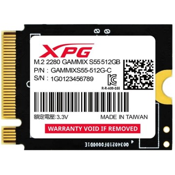 Твердотельный накопитель ADATA XPG 512 Gb XPG GAMMIX S55 (SGAMMIXS55-512G-C)