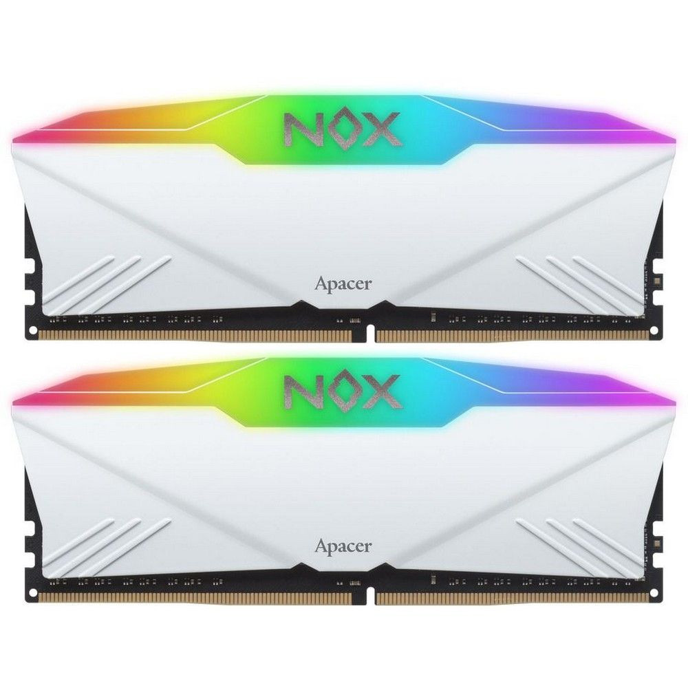 Оперативная память 16 Gb 3200 MHz Apacer NOX RGB OC White (AH4U16G32C28YNWAA-2)