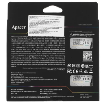 Оперативная память 16 Gb 3200 MHz Apacer NOX RGB OC White (AH4U16G32C28YNWAA-2)