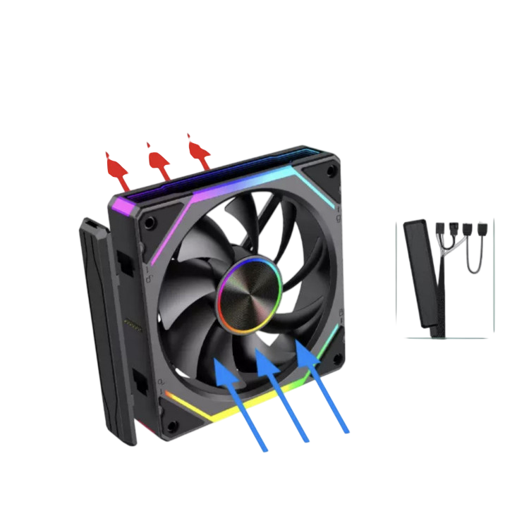 Вентилятор для корпуса UNI FAN SL ARGB Black V2