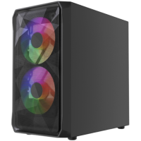 Компьютерный корпус Powercase Mistral Micro A3B ARGB V2 ARGB Black (CMMAB-A3-V2)
