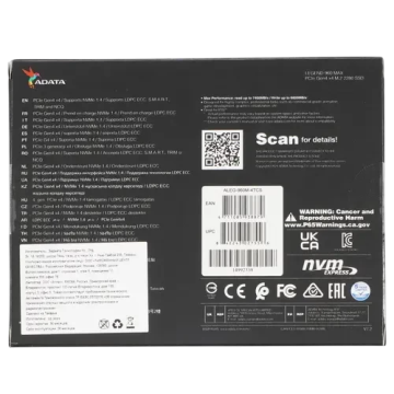 Твердотельный накопитель ADATA XPG 4000 Gb LEGEND 960 MAX (ALEG-960M-4TCS)