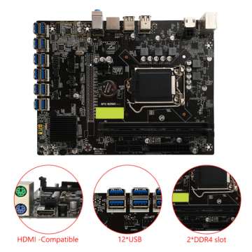Материнская плата BTC B250 1151 V1 Mining edition
