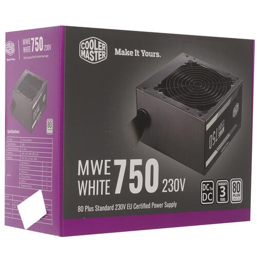 Блок питания Cooler Master 750W MWE White V2 MPE-7501-ACABW-EU