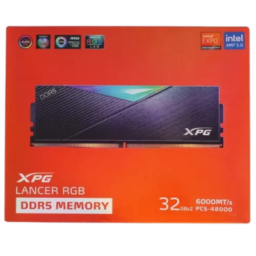 Оперативная память 64 Gb 6000 MHz ADATA XPG LANCER RGB Black (AX5U6000C3032G-DCLARBK)