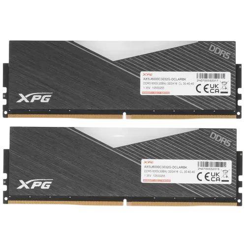Оперативная память 64 Gb 6000 MHz ADATA XPG LANCER RGB Black (AX5U6000C3032G-DCLARBK)
