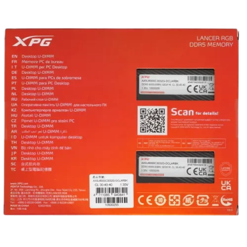 Оперативная память 64 Gb 6000 MHz ADATA XPG LANCER RGB Black (AX5U6000C3032G-DCLARBK)