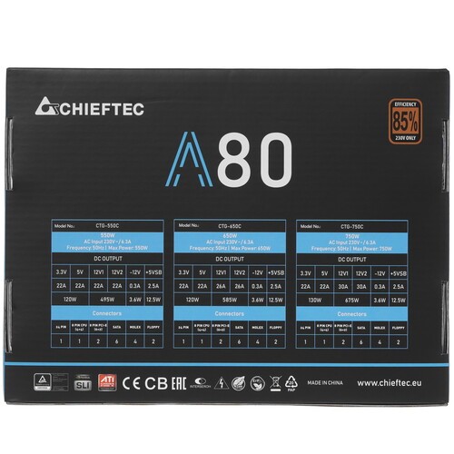 Блок питания Chieftec 750W CTG-750C