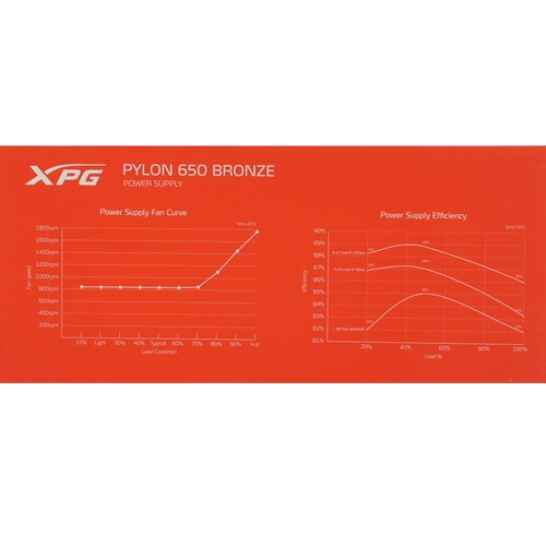 Блок питания ADATA XPG 650W PYLON (PYLON650B-BKCEU)