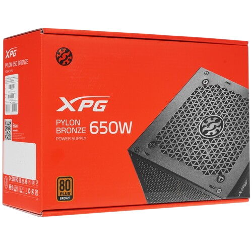 Блок питания ADATA XPG 650W PYLON (PYLON650B-BKCEU)