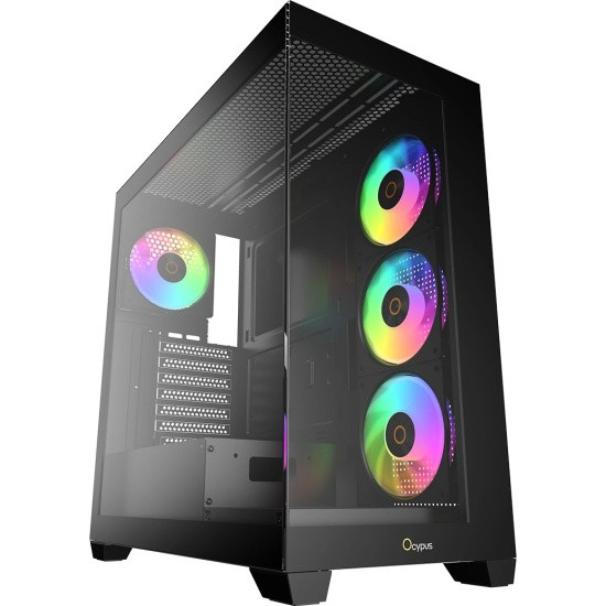 Компьютерный корпус Ocypus Gamma C72 BK TG Black (Gamma-C72-BKD400XX-GL)