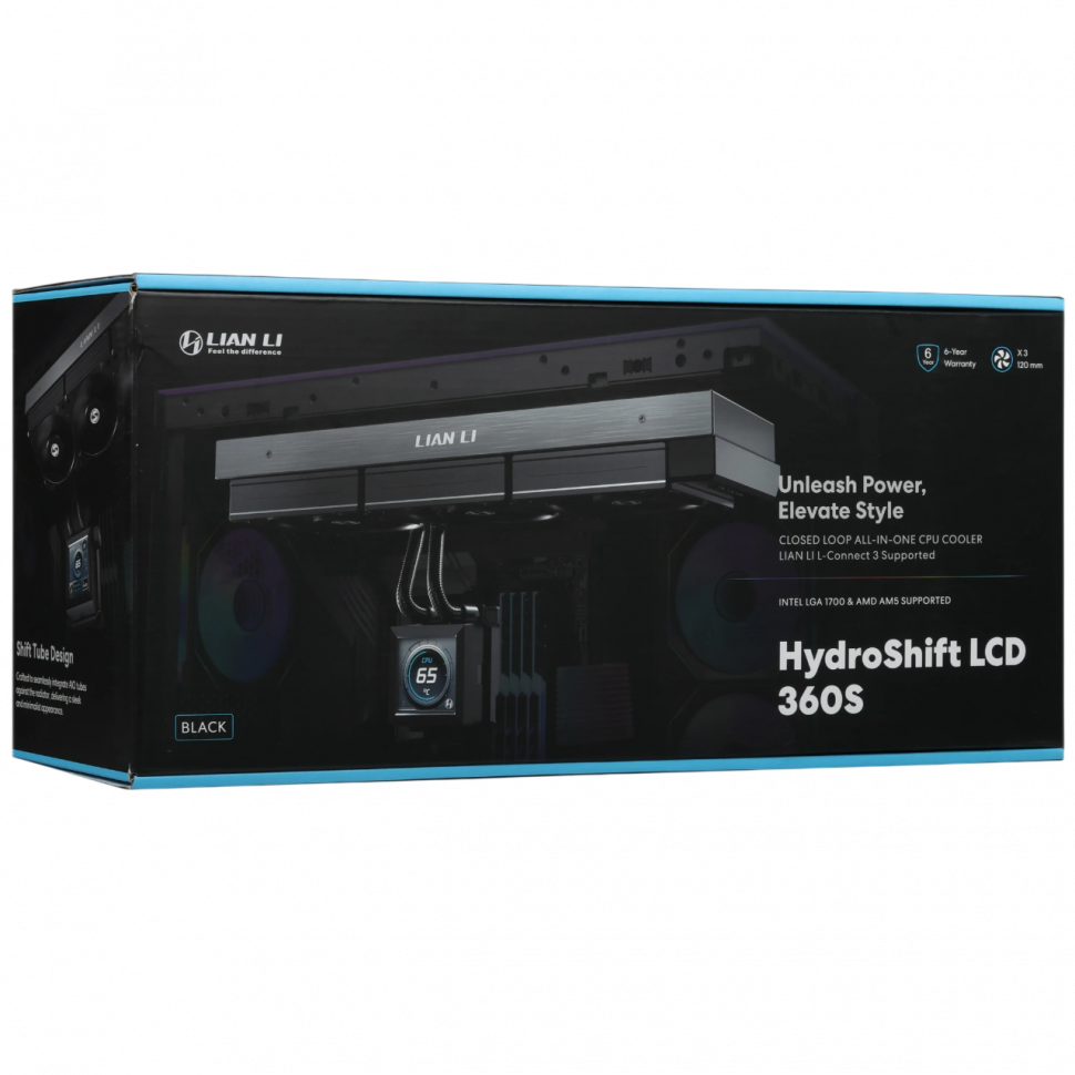 Система жидкостного охлаждения для процессора Lian Li HydroShift LCD 360S Black (G89.GHSLCD36SB.R0)