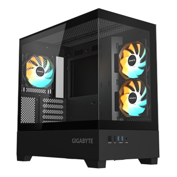 Компьютерный корпус Gigabyte C201 Panoramic Black (GB-C201P)