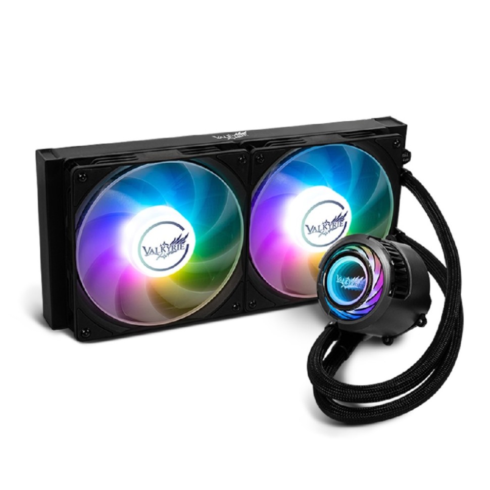 Система жидкостного охлаждения для процессора Valkyrie Jarn 280 ARGB Black (HW C280)