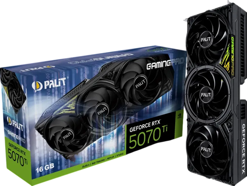Видеокарта Palit (NE7507T019T2-GB2031A) GeForce RTX 5070 Ti 16GB GAMINGPRO
