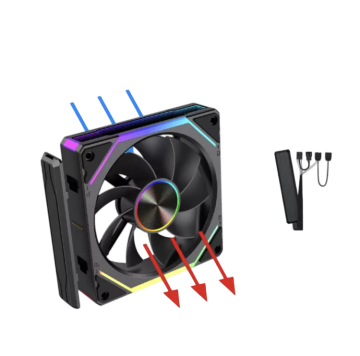 Вентилятор для корпуса UNI FAN SL Reverse ARGB Black V2