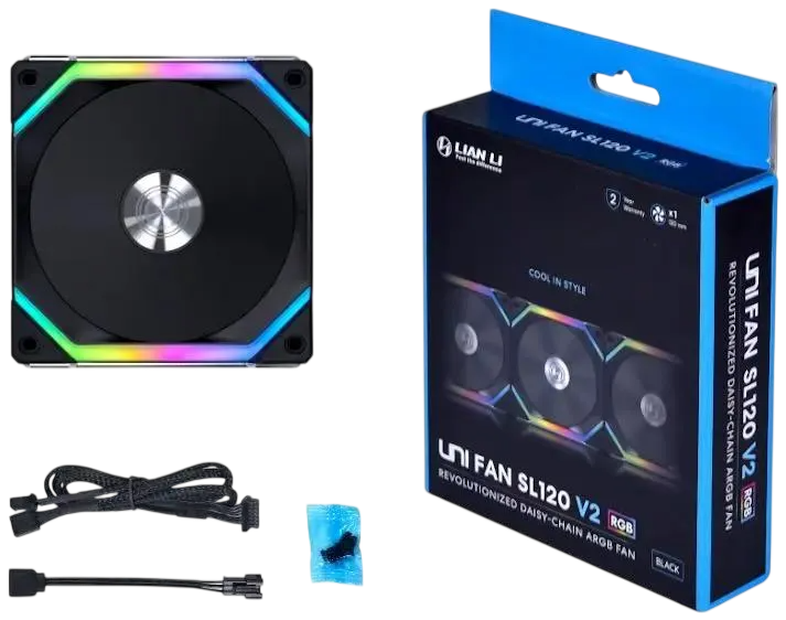 Вентилятор для корпуса UNI FAN SL Reverse ARGB Black V2